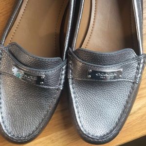 Metallic Sliver Coach “Fredrica” Shoes